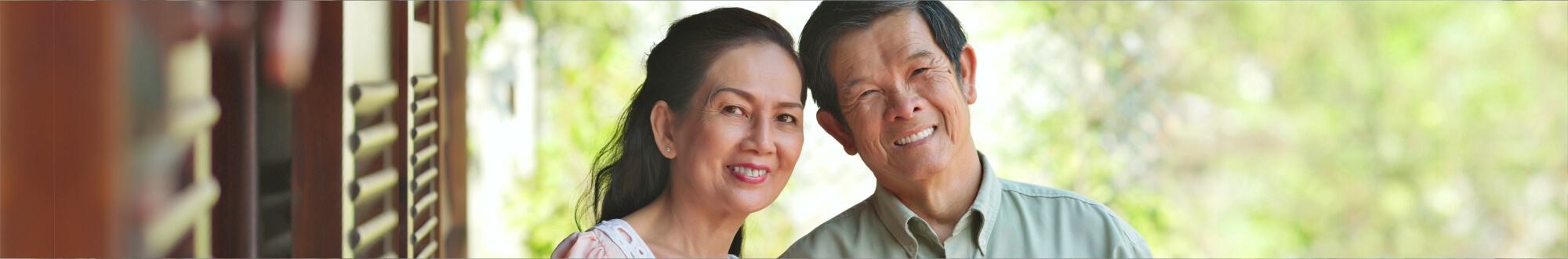 old couple smiling